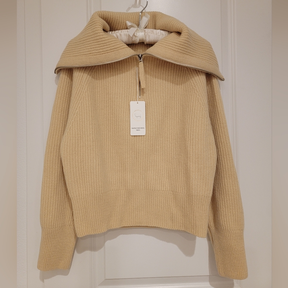 NWT) Korean Brand Super Fine Wool Sweater Size S